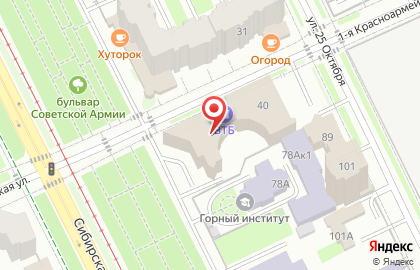 Приволжский филиал Банкомат, КБ Восточный на Сибирской улице на карте