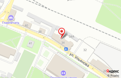 Компания Потолок мастер на улице Ульянова на карте