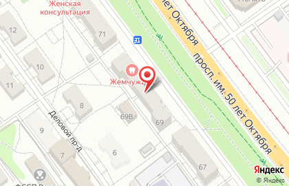 Стоматология Жемчужина на проспекте им. 50 лет Октября на карте