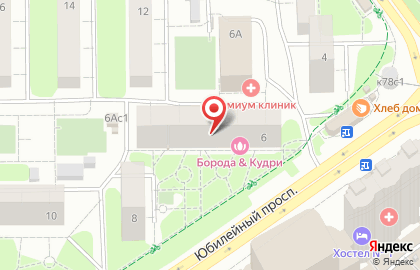 Компания Медрекс Инструментс на Юбилейном проспекте на карте