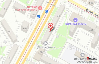 Ювелирный магазин Карат на проспекте Шахтёров на карте