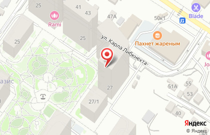 Оазис на улице Лескова на карте