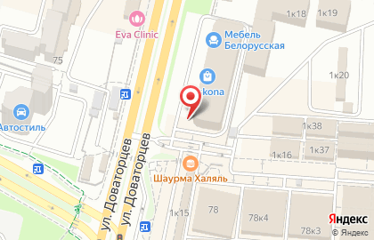 Салон-магазин Центр мебель на улице Доваторцев на карте