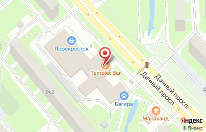 Ирландский паб The Templet Bar в Санкт-Петербурге на карте