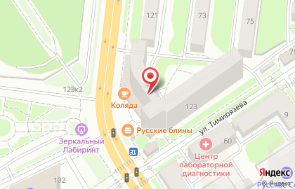 Парикмахерская на улице Жуковского на карте