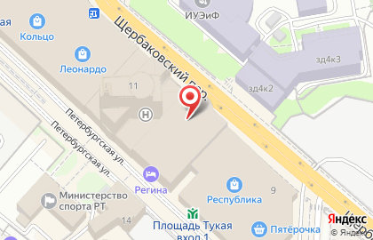 Регина на Петербургской улице на карте
