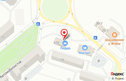 Супермаркет Магнит у дома на улице Баки Урманче на карте