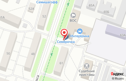 Продовольственный магазин Семерочка на карте
