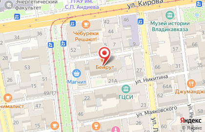Адвокатский кабинет Гусиева В.Э. на карте