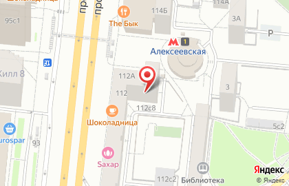 Студия маникюра City Nails на станции метро Алексеевская на карте