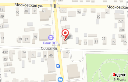 Крепость в Оренбурге на карте