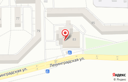 Магазин товаров для ремонта Уют на улице Ленинградской на карте