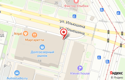 Долгоозерный на карте