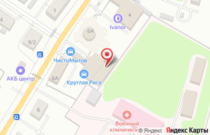 Петровские бани в Гатчине на карте