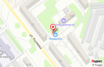 Магазин продуктов Корунд на карте