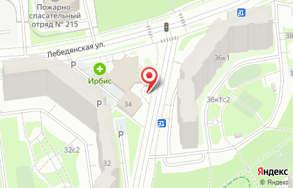 Супермаркет ДИКСИ на Лебедянской улице на карте