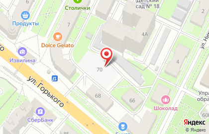 Независимое агентство недвижимости на улице Горького на карте