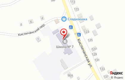 Средняя школа №7 в Светлограде на карте