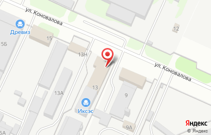 Торговая компания ЕвроТрак на улице Коновалова на карте