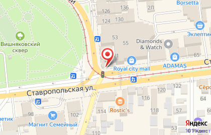 Офис продаж Билайн на ​Ставропольской улице на карте