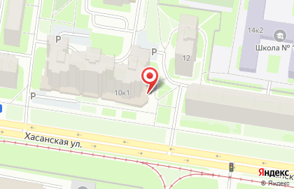 Банкомат Сбербанк на Хасанской улице, 10 к 1 на карте