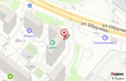 Азбука на улице Обручева на карте