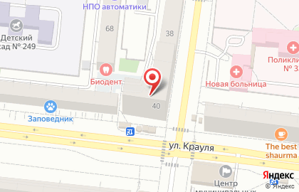 Сеть офисов недвижимости ДОБРОДЕЛ на Заводской улице на карте