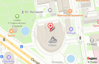 Глобус Новосибирский Академический Молодежный Театр на карте