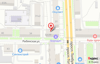 Дом суши на Рыбинской улице на карте