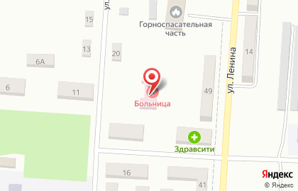 Октябрьская центральная районная больница на улице Ушинского на карте