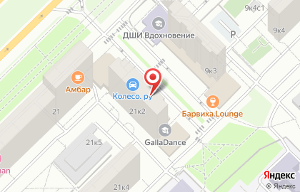 Автомагазин Колесо на Мичуринском проспекте на карте