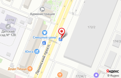 Киоск по продаже кондитерских изделий в Железнодорожном районе на карте