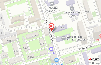 Агентство недвижимости Небоскреб на улице Ивановского на карте