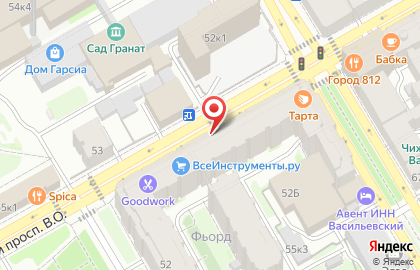 Винный бутик Joia в Василеостровском районе на карте