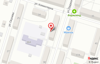 Уральская техническая компания на улице Орджоникидзе на карте