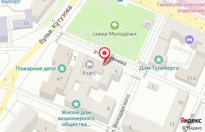 Лабиринт на улице Тургенева на карте