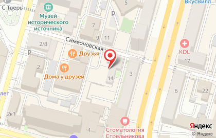 Магазин Sexshop на Симеоновской улице на карте