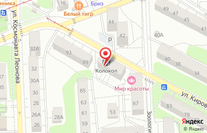 Продуктовый магазин в Калининграде на карте