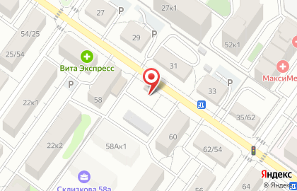 Киоск по продаже фруктов и овощей в Твери на карте