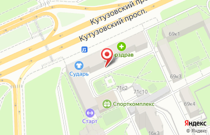 Фаберон на Кутузовском проспекте на карте