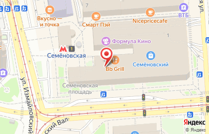 Райффайзенбанк, ЗАО на Преображенской площади на карте