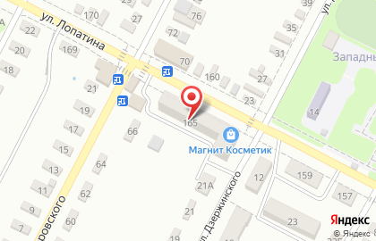 Магазин косметики и бытовой химии Магнит Косметик на улице Лопатина на карте