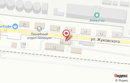 Участок курьерской доставки EMS Почта России на улице Жуковского на карте