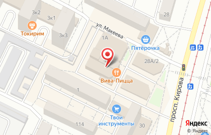 Медицинский центр и оптик Волшебница на проспекте Макеева в Коломне на карте