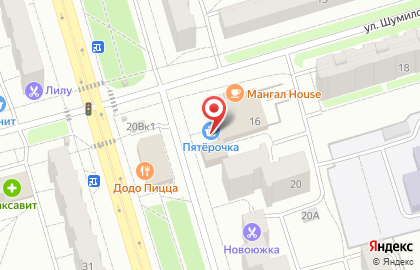 Студия цветов на улице Шумилова на карте