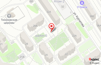 Медицинская компания Инвитро на улице Курчатова на карте