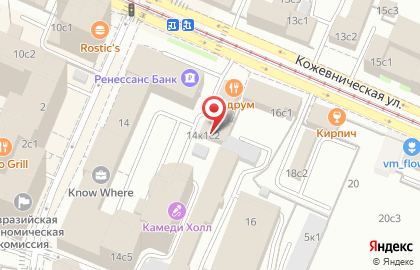 Стоматология DENT на Кожевнической улице на карте