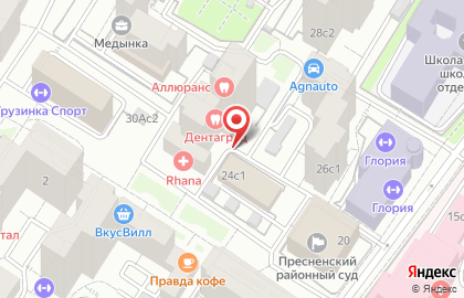 Настройка программ метро Краснопресненская на карте