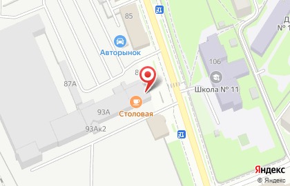 Автокомплекс Автобат на Советской улице на карте