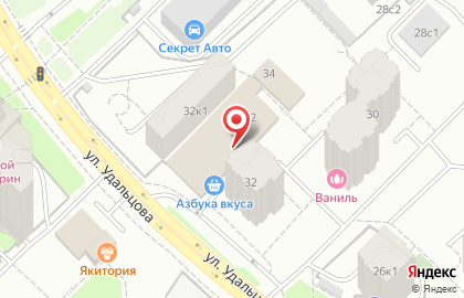 Диана на Проспекте Вернадского (ул Удальцова) на карте
